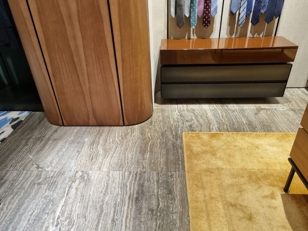 Loja Brioni Shopping Cidade Jardim São Paulo Travertino Silver Stone Marmi Boutique